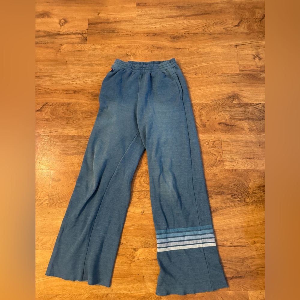 Aviator nation wide leg sweatpants